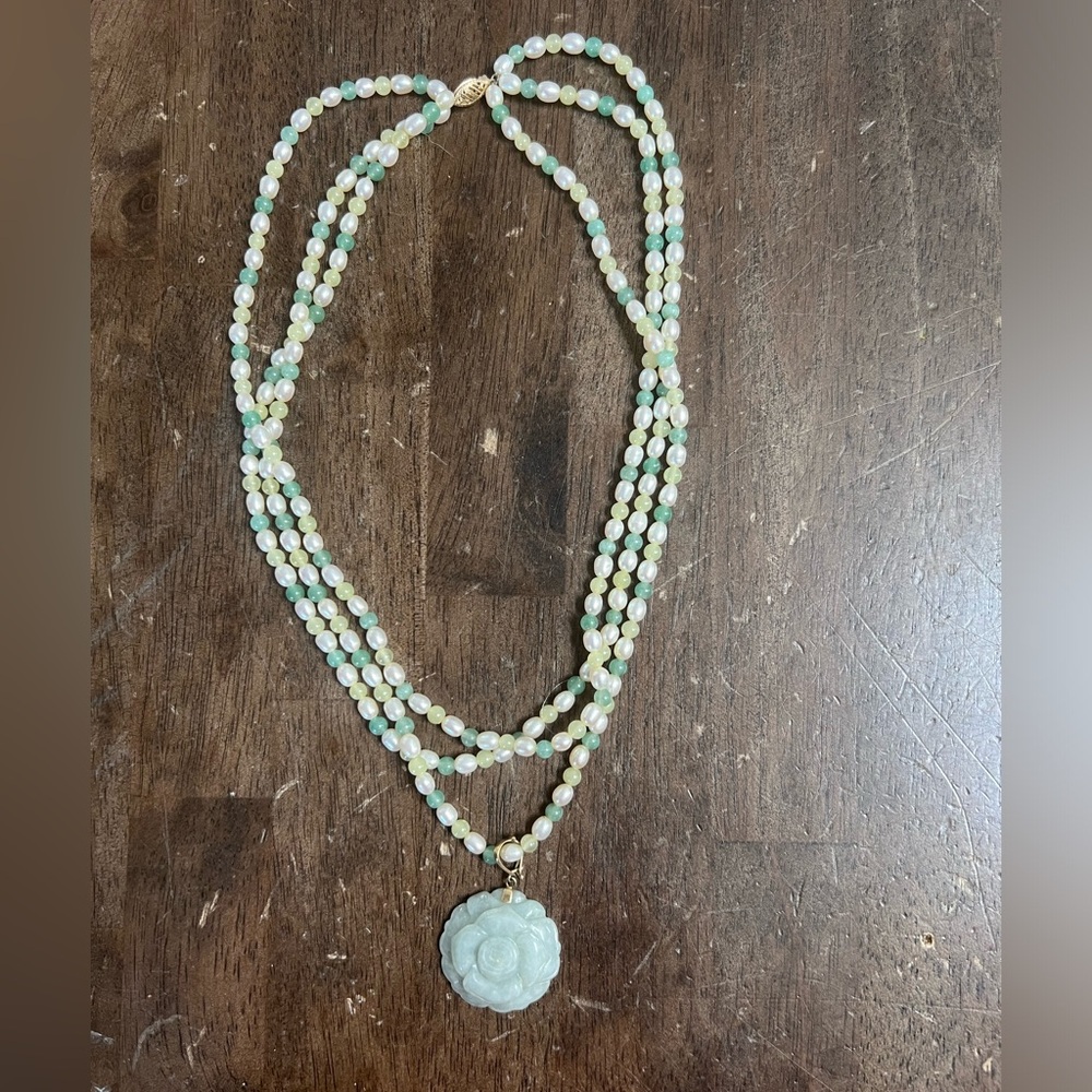 Jade Pearl Necklace